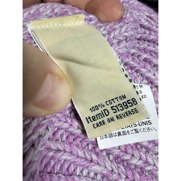 LL BEAN Signature Fisherman Cable Knit Sweater Xl Cowl Neck Tunic Coastal Cotton - Picture 12 of 14